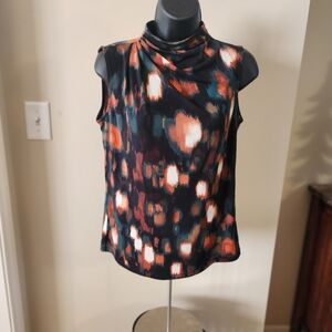 Feb - Calvin Klein Sleeveless Abstract Print Women's Top